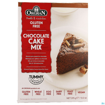 Orgran mix cake chocolat    375g 4501 revogan