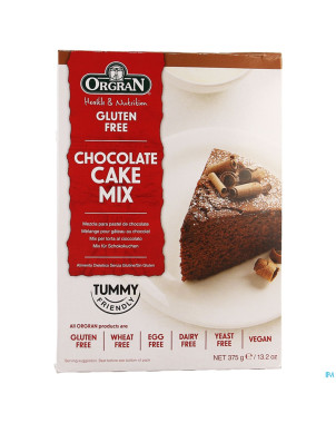 Orgran mix cake chocolat    375g 4501 revogan