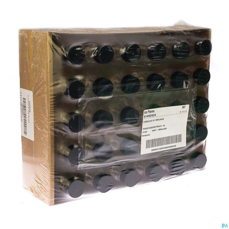 Flacon verre blc rd+caps obus pp28    150ml 30 aca