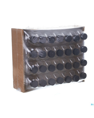 Flacon plat blanc pp28 + caps    200ml aca