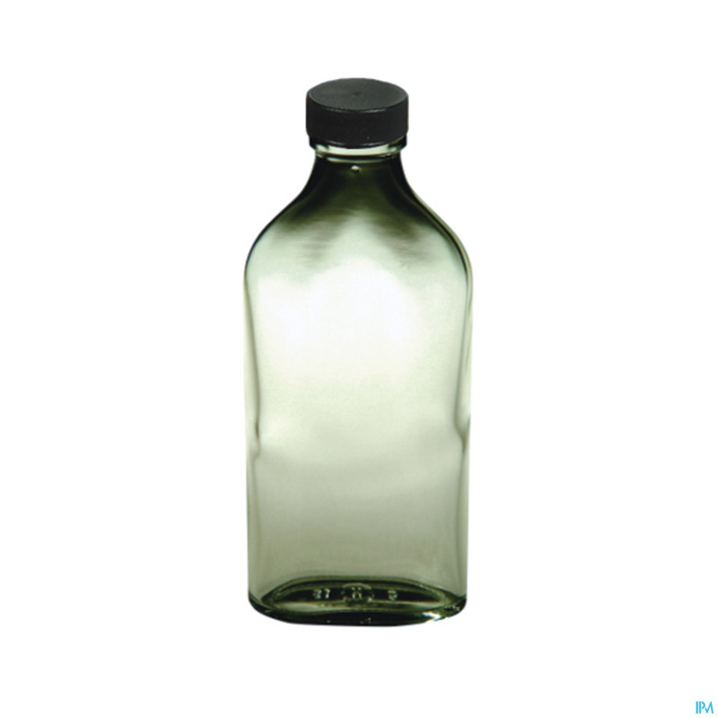 Flacon ovale blanc pp28 + caps    200ml 32 aca