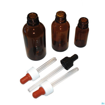 Compte-gouttes rond brun comp    20 30ml aca