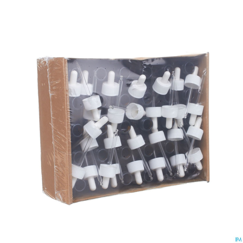 Compte-gouttes rond brun comp    30 100ml aca