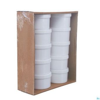 Pot pommade + couv.blanc complet    350ml 10 aca