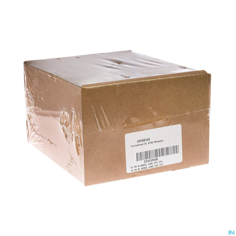 Flacon p.e nebuliseur blanc    40ml 25 aca