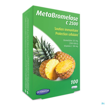 Metabromelase c 2500    caps 100 orthonat