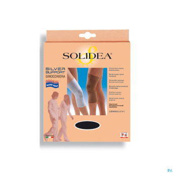 Solidea silver support genouillere nero    ml