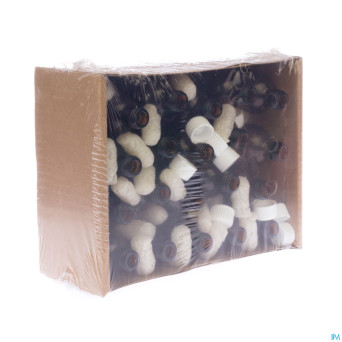 Flacon brun rond +caps    50ml 20 aca