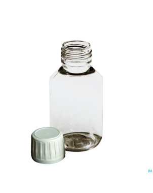Flacon pet transp +caps pet astra    100ml 25 aca