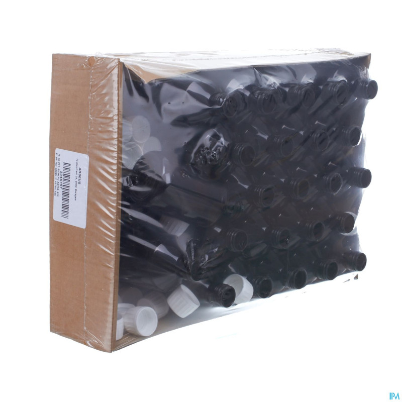 Flacon pet brun + caps astra    300ml 25 aca