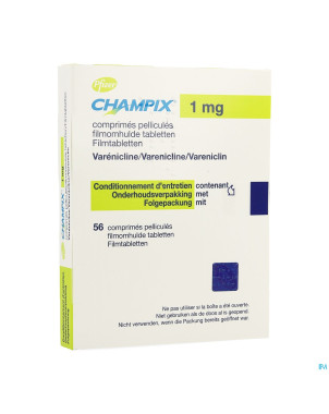 Champix comp blister 56 x 1 mg aclar/pvc/alu