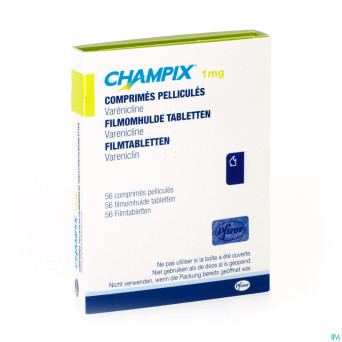 Champix comp blister 56 x 1 mg aclar/pvc/alu