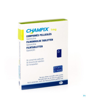 Champix comp blister 56 x 1 mg aclar/pvc/alu