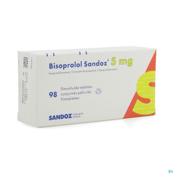 Bisoprolol sandoz  5mg tabl 98 x  5 mg
