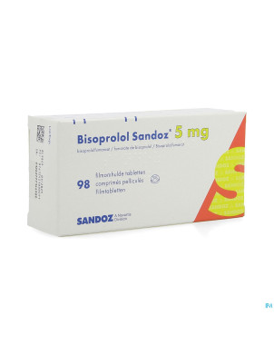 Bisoprolol sandoz  5mg tabl 98 x  5 mg