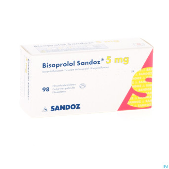 Bisoprolol sandoz  5mg tabl 98 x  5 mg