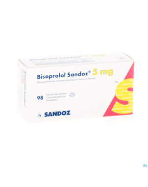 Bisoprolol sandoz  5mg tabl 98 x  5 mg