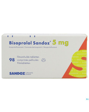 Bisoprolol sandoz  5mg tabl 98 x  5 mg