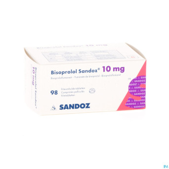 Bisoprolol sandoz 10mg tabl 98 x 10 mg