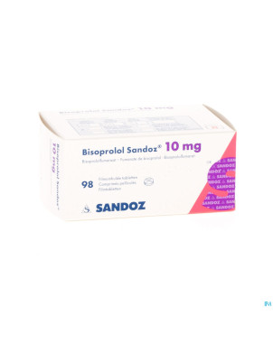 Bisoprolol sandoz 10mg tabl 98 x 10 mg