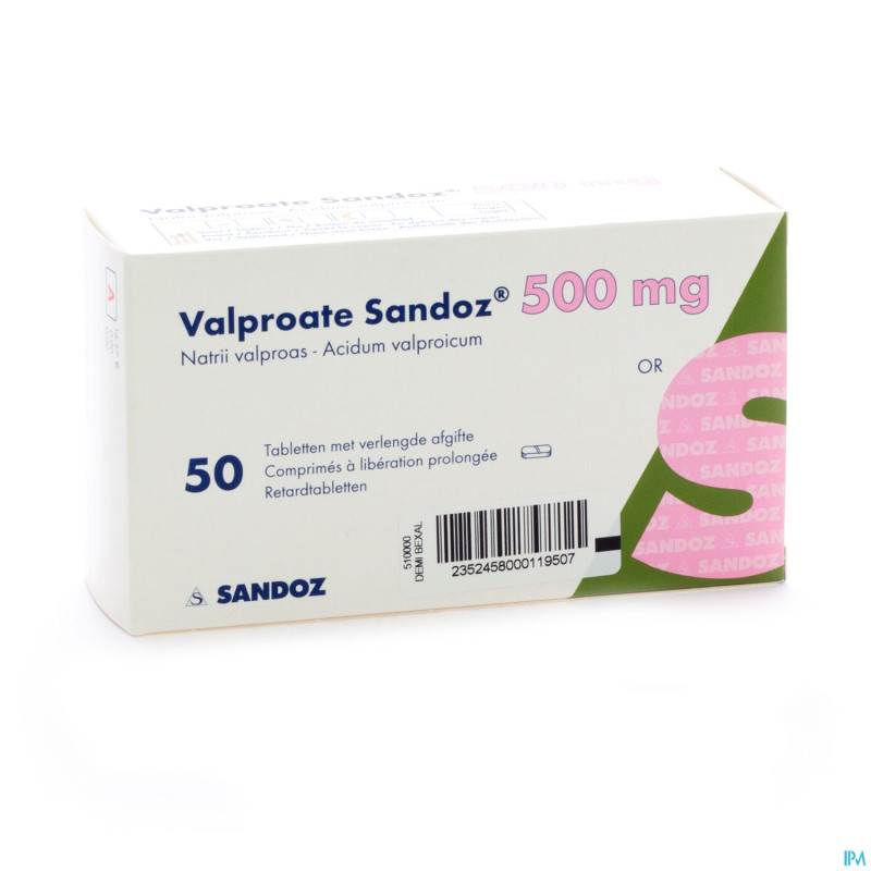 Valproate sandoz tabl  50 x 500 mg