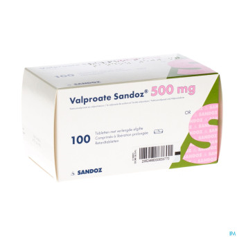 Valproate sandoz tabl 100 x 500 mg