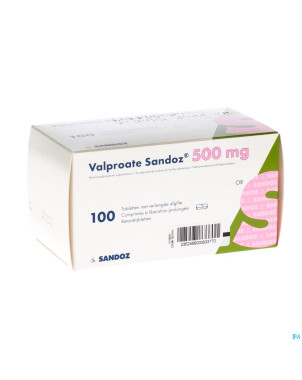 Valproate sandoz tabl 100 x 500 mg