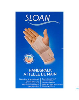 Sloan attelle main blanc droite m