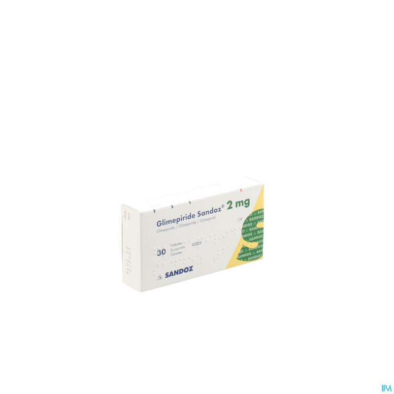 Glimepiride sandoz 2 mg tabl  30 x 2 mg