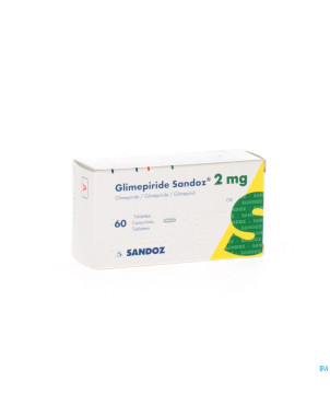 Glimepiride sandoz 2 mg tabl  60 x 2 mg