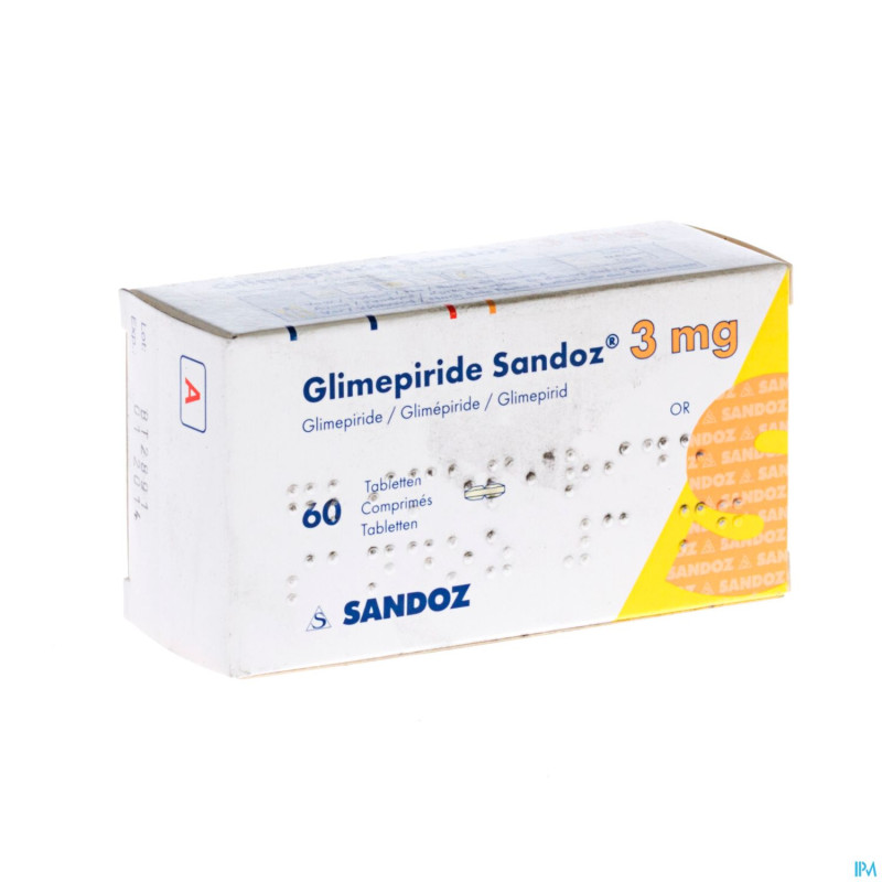 Glimepiride sandoz 3 mg tabl  60 x 3 mg