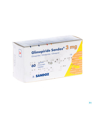 Glimepiride sandoz 3 mg tabl  60 x 3 mg