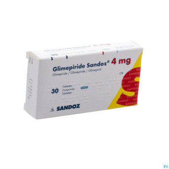 Glimepiride sandoz 4 mg tabl  30 x 4 mg