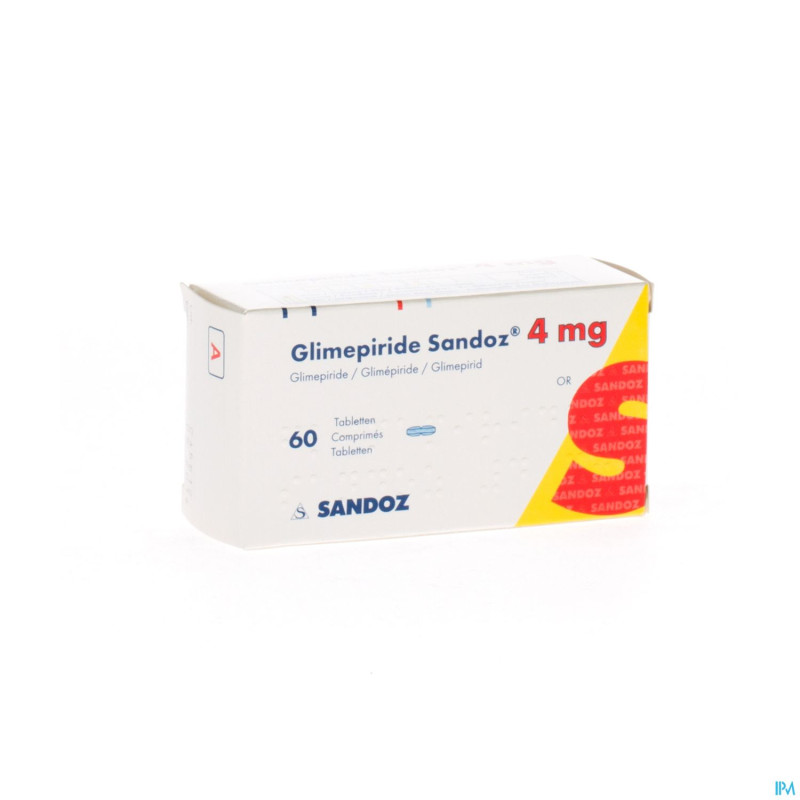 Glimepiride sandoz 4 mg tabl  60 x 4 mg