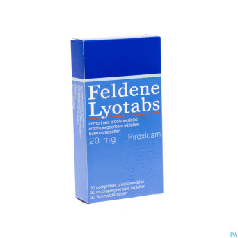 Feldene lyotabs pi pharma comp 30 x20 mg pip