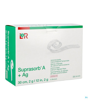 Suprasorb a+ag meche alg. calc.30cm 5 20573 149268