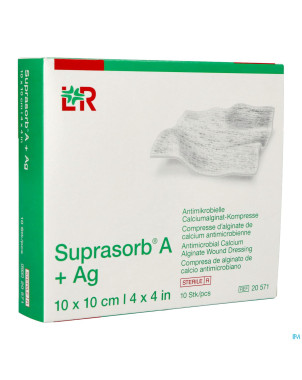 Suprasorb a+ag cp alg. calc10x10cm 10 20571 149266