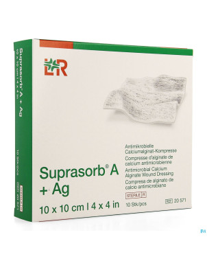 Suprasorb a+ag cp alg. calc10x10cm 10 20571 149266