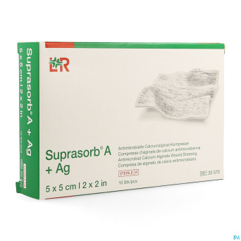 Suprasorb a+ag cp alg. calc 5x 5cm 10 20570 149265