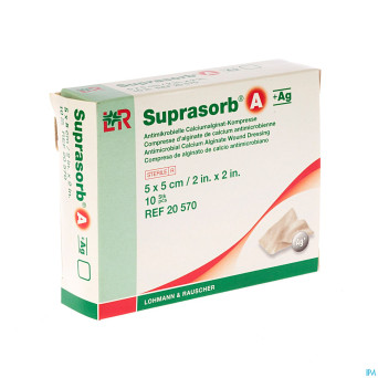 Suprasorb a+ag cp alg. calc 5x 5cm 10 20570 149265