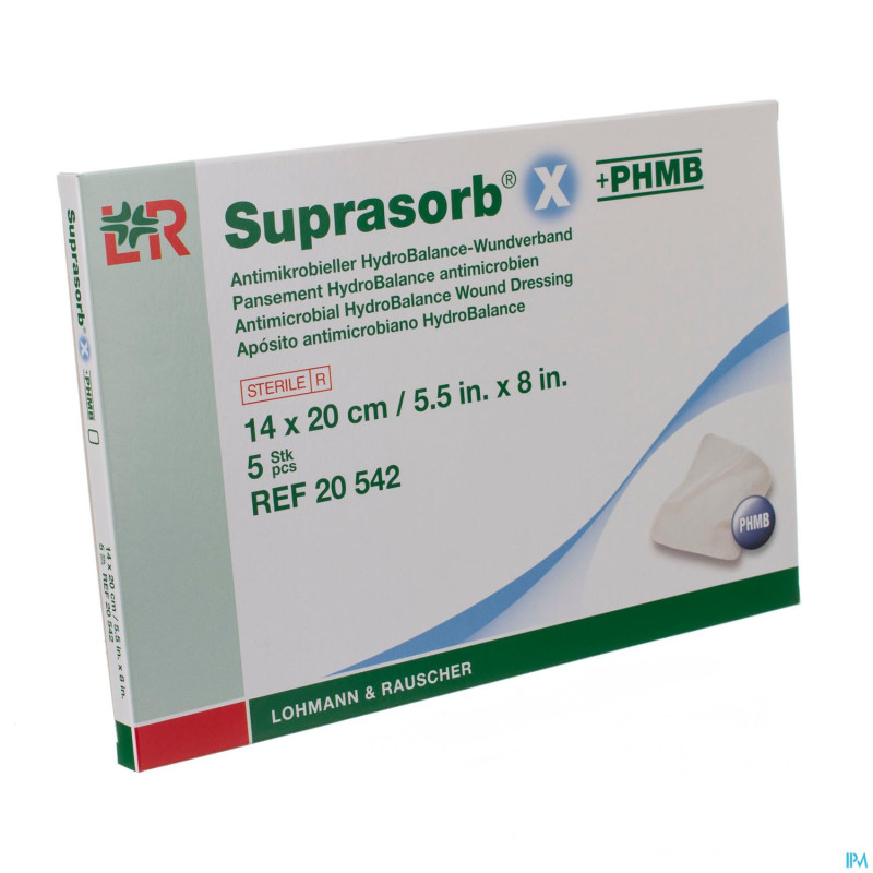 Suprasorb x pans phmb ster    14x20cm  5 20542