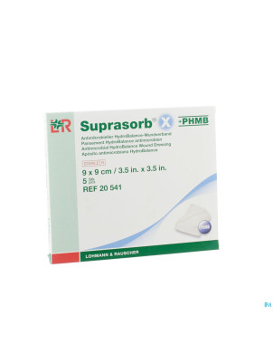 Suprasorb x pans phmb ster    9x 9cm  5 20541
