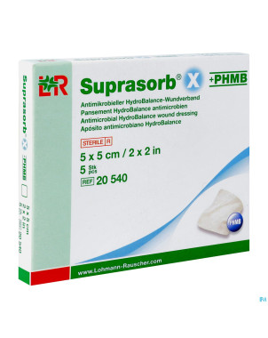 Suprasorb x cp phmb ster    5x 5cm  5 20540