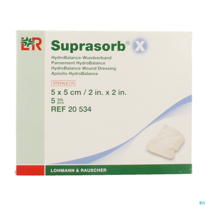 Suprasorb x cp cellulose ster    5x 5cm  5 20534