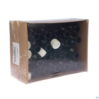 Flacon pet brun rond alcool+caps    100ml 20 aca