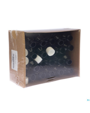 Flacon pet brun rond alcool+caps    100ml 20 aca