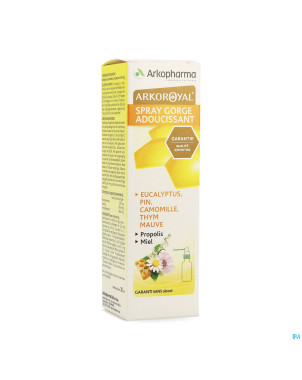Arkoroyal spray adoucissant gorge 30ml