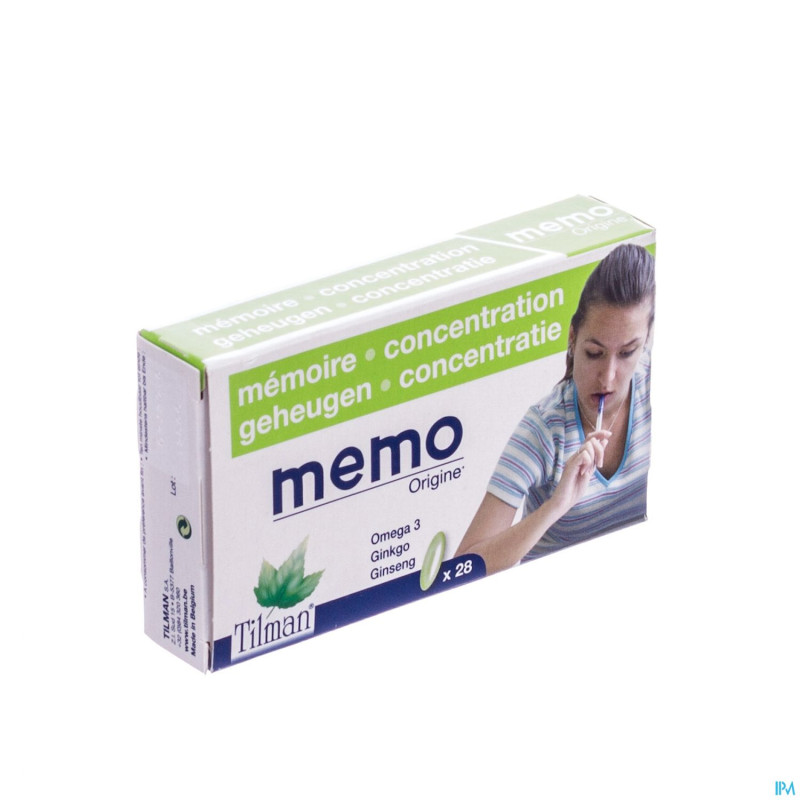 Origine tilman n21 memoire-concentration caps 28