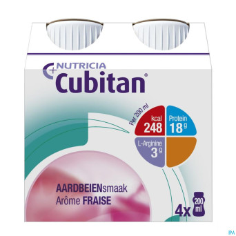 Cubitan fraise    4x200ml