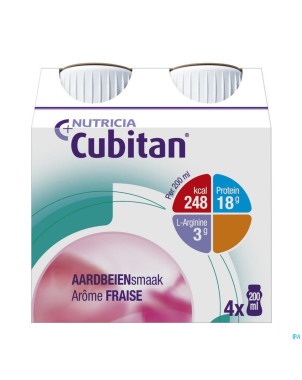 Cubitan fraise    4x200ml